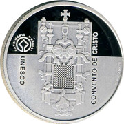 Portugal 5 Euro World Heritage - Convent of Christ 2004 INCM Proof KM# 754a PARTIMÓNIO MUNDIAL UNESCO CONVENTO DE CRISTO JOSÉ CÂNDIDO coin reverse Portugal 5 Euro World Heritage - Convent of Christ 2004 INCM Proof KM# 754a PARTIMÓNIO MUNDIAL UNESCO CONVENTO DE CRISTO JOSÉ CÂNDIDO coin reverse