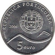 Portugal 5 Euro World Heritage - Sintra 2006 INCM KM# 769 REPÚBLICA PORTUGUESA INCM 2006 5 EURO E BYRNE coin obverse Portugal 5 Euro World Heritage - Sintra 2006 INCM KM# 769 REPÚBLICA PORTUGUESA INCM 2006 5 EURO E BYRNE coin obverse