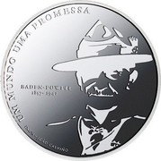 Portugal 5 Euro World Scouting Centennial 2007 Proof KM# 770a UM MUNDO UMA PROMESA BADEN POWELL 1857-1941 INCM JOÃO CALVIÑO coin reverse