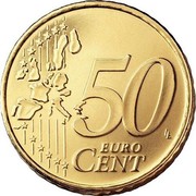 Portugal 50 Euro Cent First Map 2003 KM# 745 50 EURO CENT LL coin reverse Portugal 50 Euro Cent First Map 2003 KM# 745 50 EURO CENT LL coin reverse