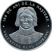 Moldova 50 Lei 100 Anniversary of the Birth of Valentina Rusu Ciobanu 2020  Proof 100 DE ANI DE LA NAȘTERE VALENTINA RUSU CIOBANU coin reverse Moldova 50 Lei 100 Anniversary of the Birth of Valentina Rusu Ciobanu 2020  Proof 100 DE ANI DE LA NAȘTERE VALENTINA RUSU CIOBANU coin reverse
