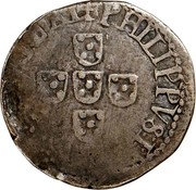 Portugal 50 Reis (1/2 Tostao) Filipe I ND KM# 5a PHILIPPVS I D G REX PORT ET AL coin obverse Portugal 50 Reis (1/2 Tostao) Filipe I ND KM# 5a PHILIPPVS I D G REX PORT ET AL coin obverse