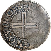 Portugal 50 Reis (1/2 Tostao) Filipe I ND KM# 5a IN HOC SIGNO VINCES coin reverse Portugal 50 Reis (1/2 Tostao) Filipe I ND KM# 5a IN HOC SIGNO VINCES coin reverse