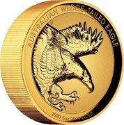 Australia 500 Dollars Australian Wedge-tailed Eagle 2020 P AUSTRALIAN WEDGE-TAILED EAGLE 2020 5OZ 9999 GOLD coin reverse Australia 500 Dollars Australian Wedge-tailed Eagle 2020 P AUSTRALIAN WEDGE-TAILED EAGLE 2020 5OZ 9999 GOLD coin reverse