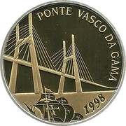 Portugal 500 Escudos (Vasco da Gama Bridge) KM# 705b PONTE VASCO DA GAMA 1998 coin reverse Portugal 500 Escudos (Vasco da Gama Bridge) KM# 705b PONTE VASCO DA GAMA 1998 coin reverse