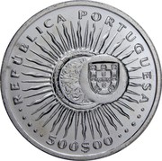 Portugal 500$00 300th Anniversary of the Death of Father Antonio Vieira 1997 KM# 701 500$00 REPÚBLICA PORTUGUESA coin obverse Portugal 500$00 300th Anniversary of the Death of Father Antonio Vieira 1997 KM# 701 500$00 REPÚBLICA PORTUGUESA coin obverse