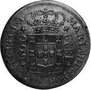Portugal 600 Reis Maria II in Exile 1829 KM# Pn5 coin obverse Portugal 600 Reis Maria II in Exile 1829 KM# Pn5 coin obverse