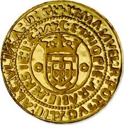 Portugal 7 1/2 Euro Numismatic Treasures - D. Manuel I 2011 Proof KM# 811a I EMANVEL R PORTVGALIE AL G VL IN A D G C ETHIOPIE ARABIE PERSIE I C N coin reverse