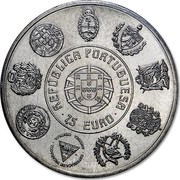 Portugal 7 1/2 Euro Viriato 2015 KM# 862 REPÚBLICA PORTUGUESA 7,5 EURO coin obverse Portugal 7 1/2 Euro Viriato 2015 KM# 862 REPÚBLICA PORTUGUESA 7,5 EURO coin obverse