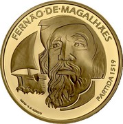 Portugal 7,5 Euro 500th Anniversary of Magellan Circun-Navigation 2019 INCM In Sets Only FERNÃO DE MAGALHÃES PARTIDA 1519 coin reverse Portugal 7,5 Euro 500th Anniversary of Magellan Circun-Navigation 2019 INCM In Sets Only FERNÃO DE MAGALHÃES PARTIDA 1519 coin reverse
