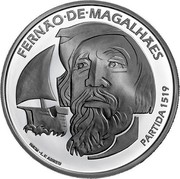 Portugal 7,5 Euro Magellan`s Circun-Navigation 2019 INCM Proof FERNÃO DE MAGALHÃES PARTIDA 1519 coin reverse Portugal 7,5 Euro Magellan`s Circun-Navigation 2019 INCM Proof FERNÃO DE MAGALHÃES PARTIDA 1519 coin reverse