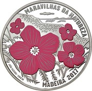 Portugal 7,5 Euro Natural Beauties - Madeira. Colored 2017 INCM Proof MARAVILHAS DA NATUREZA MADEIRA 2017 JOÃO FAZENDA INCM coin reverse Portugal 7,5 Euro Natural Beauties - Madeira. Colored 2017 INCM Proof MARAVILHAS DA NATUREZA MADEIRA 2017 JOÃO FAZENDA INCM coin reverse