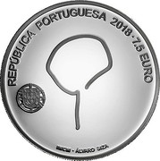 Portugal 7,5 Euro Souto Moura 2018 INCM Proof REPÚBLICA PORTUGUESA 2018 7.5 EURO INCM ÁLVARO SIZA coin obverse