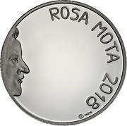 Portugal 7,50 Euro Rosa Mota 2018 INCM Proof ROSA MOTA 2018 INCM coin reverse