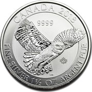 Canada 8 Dollars Snowy Owl 2018 Proof 2018 9999 CANADA FINE SILVER 1 1/2 OZ ARGENT PUR coin reverse Canada 8 Dollars Snowy Owl 2018 Proof 2018 9999 CANADA FINE SILVER 1 1/2 OZ ARGENT PUR coin reverse