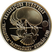 Portugal 8 Euro A Passarola de Bartolomeu Gusmao 2007 Proof KM# 822a REALIZAÇOES EUROPEIAS A PASSAROLA DE BARTOLOMEU DE GUSMÃO 1709 coin reverse