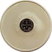 Portugal 8 Euro European Football Championship in Portugal - The Score 2004 INCM KM# 758a 2004 8 EURO REPÚBLICA PORTUGUESA coin obverse Portugal 8 Euro European Football Championship in Portugal - The Score 2004 INCM KM# 758a 2004 8 EURO REPÚBLICA PORTUGUESA coin obverse