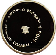 Portugal 8 Euro Prince Henry the Navigator 2006 INCM Proof KM# 776a 2006 D. HENRIQUE O NAVIGADOR INCM JC PERSONALIDADES EUROPEAIS coin reverse Portugal 8 Euro Prince Henry the Navigator 2006 INCM Proof KM# 776a 2006 D. HENRIQUE O NAVIGADOR INCM JC PERSONALIDADES EUROPEAIS coin reverse