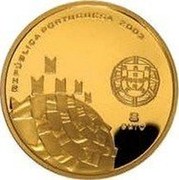 Portugal 8 Euro Values of Football - Celebration 2003 INCM Proof KM# 750b 2003 8 EURO REPÚBLICA PORTUGUESA coin obverse Portugal 8 Euro Values of Football - Celebration 2003 INCM Proof KM# 750b 2003 8 EURO REPÚBLICA PORTUGUESA coin obverse