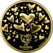 Portugal 8 Euro Values of Football - Passion 2003 INCM Proof KM# 751b TM UEFA EURO 2004 PORTUGAL JOSÉ TEIXEIRA INCM coin reverse Portugal 8 Euro Values of Football - Passion 2003 INCM Proof KM# 751b TM UEFA EURO 2004 PORTUGAL JOSÉ TEIXEIRA INCM coin reverse