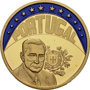 Portugal ECU Antonio de Oliveira Salazzar 1997 X# 97a PORTUGAL coin reverse
