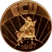 Portugal ECU Antonio Guterres 1997 X# 97c ECU 1997 coin obverse
