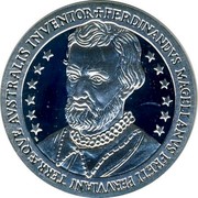 Portugal ECU Ferdinand Magellan 1993 FERDINANDVS MAGELLANVS FRETI PERVVIANI TERRAEQVE AVSTRALIS INVENTOR coin reverse