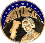 Portugal ECU Maria II da Gloria 1997 X# 97b PORTUGAL coin reverse