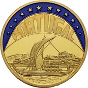 Portugal ECU Oporto 1998 X# 98b PORTUGAL coin reverse Portugal ECU Oporto 1998 X# 98b PORTUGAL coin reverse