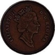 Canada One Cent 90th Anniversary of Royal Canadian Mint. Matte 1998 KM# 309 ELIZABETH II D G REGINA coin obverse Canada One Cent 90th Anniversary of Royal Canadian Mint. Matte 1998 KM# 309 ELIZABETH II D G REGINA coin obverse