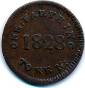 UK One Farthing 1828 British Commonwealth Coins ONE FARTHING TOKEN 1828 coin reverse UK One Farthing 1828 British Commonwealth Coins ONE FARTHING TOKEN 1828 coin reverse