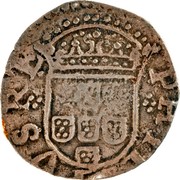 Portugal XX Reis (Vinten) Filipe III Shield without castles ND PHILIPVS RE coin obverse Portugal XX Reis (Vinten) Filipe III Shield without castles ND PHILIPVS RE coin obverse
