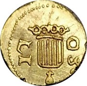 Spain 1/2 Escudo Diamond-Shaped Shield 1703 KM# 37 LI O coin obverse Spain 1/2 Escudo Diamond-Shaped Shield 1703 KM# 37 LI O coin obverse