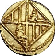 Spain 1/2 Escudo Diamond-Shaped Shield 1703 KM# 37 coin reverse Spain 1/2 Escudo Diamond-Shaped Shield 1703 KM# 37 coin reverse