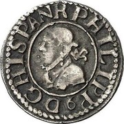 Spain 1/2 Real (1/2 Croat) Philip III 1613 KM# 11 PHILIPP9 D G HISPAN R coin obverse Spain 1/2 Real (1/2 Croat) Philip III 1613 KM# 11 PHILIPP9 D G HISPAN R coin obverse