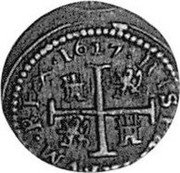 Spain 1/2 Real Philip IV 1627 P KM# 89 HISPANIARVM REX 1617 coin reverse Spain 1/2 Real Philip IV 1627 P KM# 89 HISPANIARVM REX 1617 coin reverse