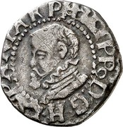 Spain 1/2 Real (1/2 Croat) Philip III 1632 KM# 25 PHILIPP9 D G HISPANIA R coin obverse Spain 1/2 Real (1/2 Croat) Philip III 1632 KM# 25 PHILIPP9 D G HISPANIA R coin obverse