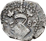 Spain 1/2 Real Carlos II 1682 KM# 48 coin reverse Spain 1/2 Real Carlos II 1682 KM# 48 coin reverse