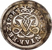 Spain 1/2 Real Segovia Acueduct 1708 Y KM# 274 1708 HISPANIAR REX coin reverse Spain 1/2 Real Segovia Acueduct 1708 Y KM# 274 1708 HISPANIAR REX coin reverse