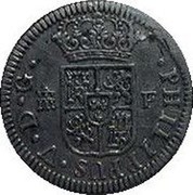 Spain 1/2 Real Segovia Acueduct 1726 F KM# 333.2 PHILIPPUS V D G F coin obverse Spain 1/2 Real Segovia Acueduct 1726 F KM# 333.2 PHILIPPUS V D G F coin obverse