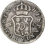 Spain 1/2 Real Sevilla 1788 S C KM# 410.2 HISPANIARUM REX S C coin reverse Spain 1/2 Real Sevilla 1788 S C KM# 410.2 HISPANIARUM REX S C coin reverse
