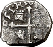 Spain 1/2 Real (Philip IV) KM# 16.2 HISPANIARVM REX 1651 coin reverse Spain 1/2 Real (Philip IV) KM# 16.2 HISPANIARVM REX 1651 coin reverse