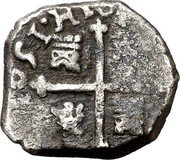 Spain 1/2 Real KM# 16.3 Hammered Coinage coin reverse Spain 1/2 Real KM# 16.3 Hammered Coinage coin reverse