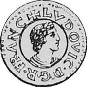 Spain 1/2 Seizain Louis XIV 1644 KM# 6 LVDOVIC D G R FRANC coin obverse Spain 1/2 Seizain Louis XIV 1644 KM# 6 LVDOVIC D G R FRANC coin obverse