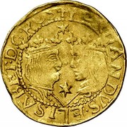 Spain 1/2 Trentin Philip IV ND MB# 6.2 FERNANDVS ELISABET D G RGS coin obverse Spain 1/2 Trentin Philip IV ND MB# 6.2 FERNANDVS ELISABET D G RGS coin obverse