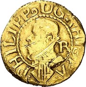 Spain 1/3 Trentin Philip IV 16Z5 KM# A14 B PHILIPP9 D G R HISPA coin obverse Spain 1/3 Trentin Philip IV 16Z5 KM# A14 B PHILIPP9 D G R HISPA coin obverse