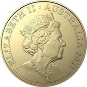Australia 1 Dollar Centenary of Rotary in Australia 2021 ELIZABETH II AUSTRALIA 2021 coin obverse Australia 1 Dollar Centenary of Rotary in Australia 2021 ELIZABETH II AUSTRALIA 2021 coin obverse