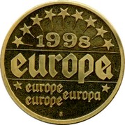 UK 1 ECU Tony Blair 1998 1998 EUROPA EUROPA EUROPE EUROPE coin reverse