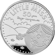 UK 1 Pound 50th Anniversary of Little Miss 2021 LITTLE MISS 50 YEARS ROGER HARGREAVES coin reverse UK 1 Pound 50th Anniversary of Little Miss 2021 LITTLE MISS 50 YEARS ROGER HARGREAVES coin reverse