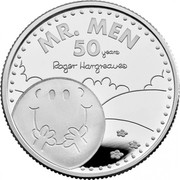 UK 1 Pound 50th Anniversary of Mr. Men 2021 Proof MR. MEN 50 YEARS ROGER HARGREAVES coin reverse UK 1 Pound 50th Anniversary of Mr. Men 2021 Proof MR. MEN 50 YEARS ROGER HARGREAVES coin reverse